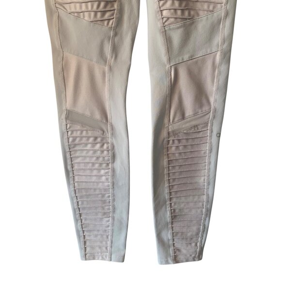 ALO YOGA Lavender Cloud High-Rise Waist Moto Style Women's Leggings Size Medium - Picture 5 of 7